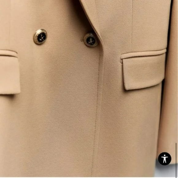 ZARA TAILORED DOUBLE BREASTED BLAZER - Picture 5 of 7